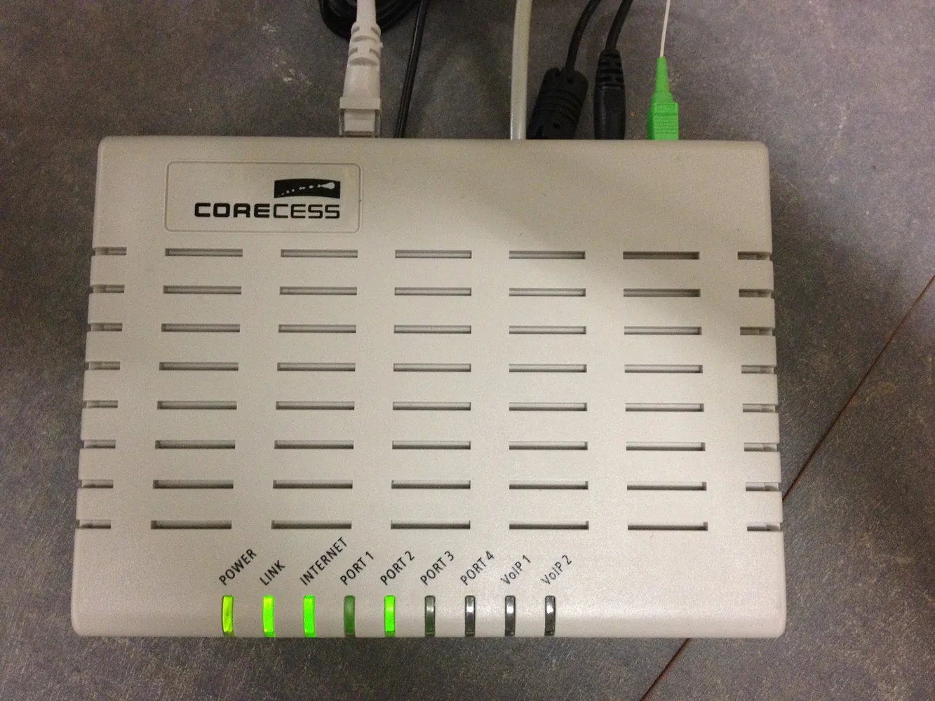 Corecess ONT front panel